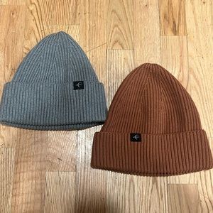 Two Paper Label beanies
